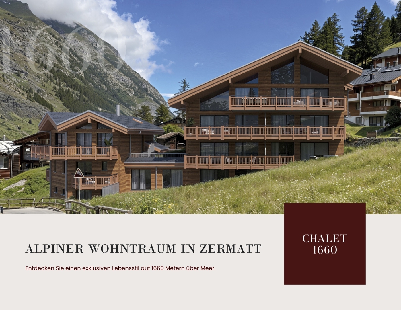 Erstwohnung | Neubau 1660 | 4.5-Zimmerwohnung Duplex-Attika – Zermatt