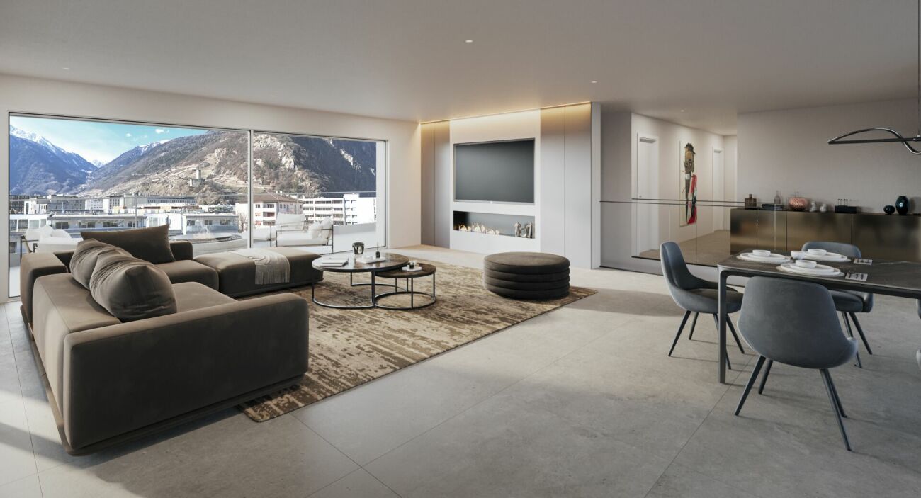 Superbe attique de 4.5 pièces traversant – Martigny