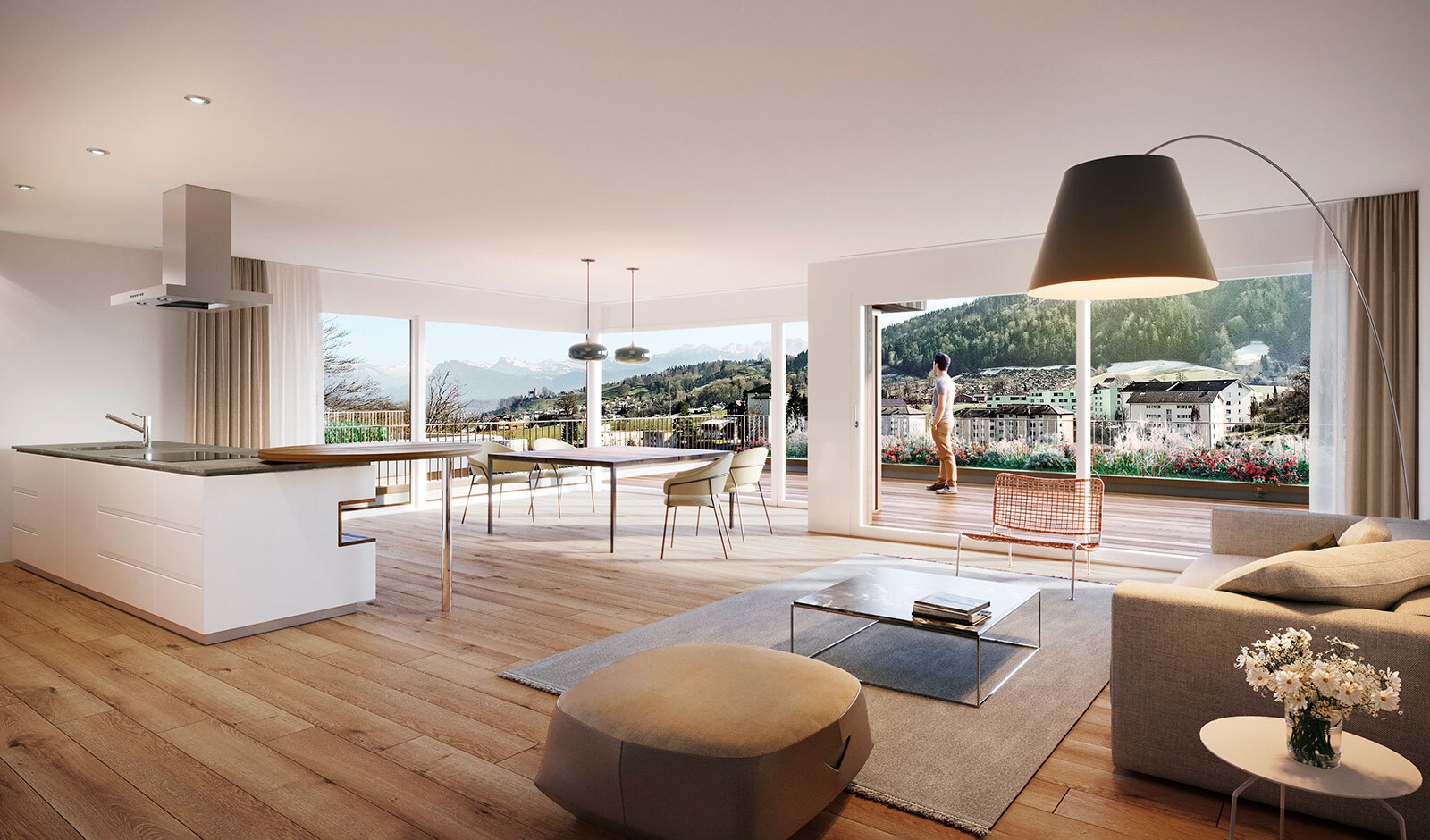 Exklusive 41⁄2-Zimmer-Terrassenwohnung – Kriens