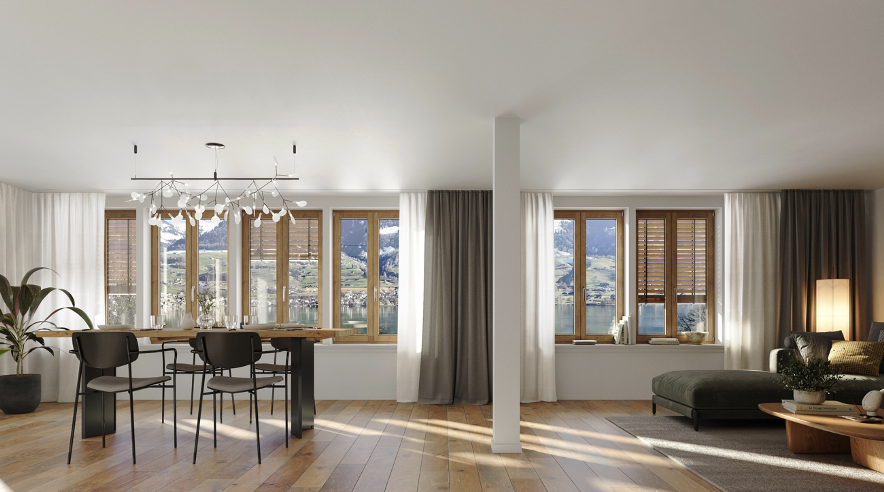 Traumhaftes Wohnen am Sarnersee – Neubau-Duplex mit Seeblick – Wilen
