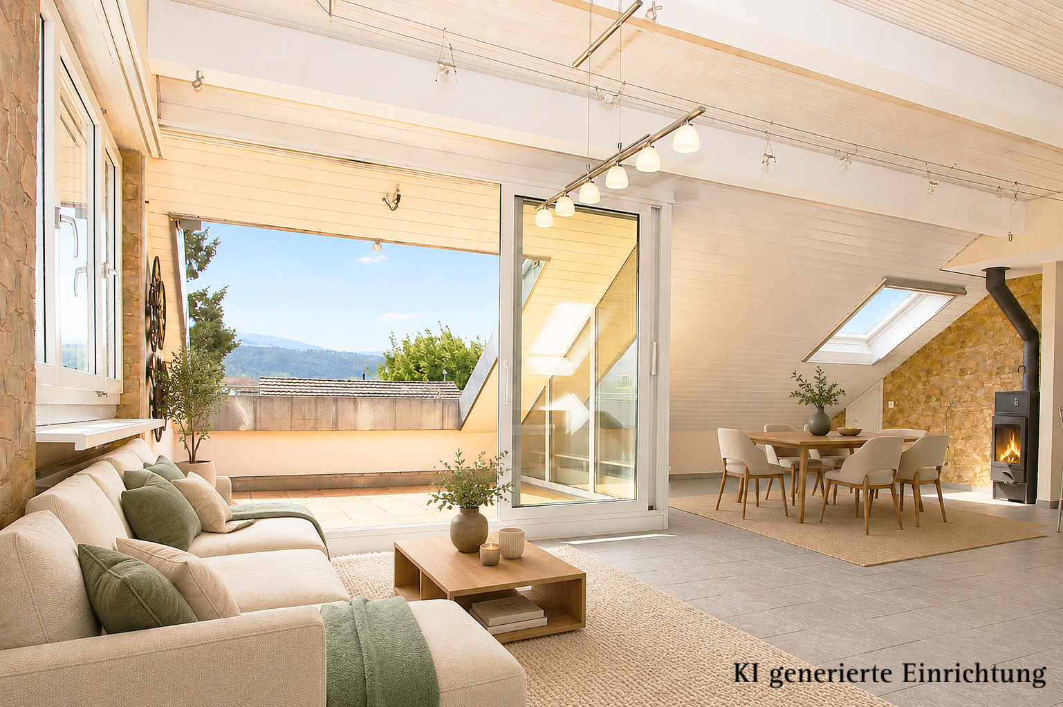 Maisonette mit Dachterrasse und Weitblick – Therwil