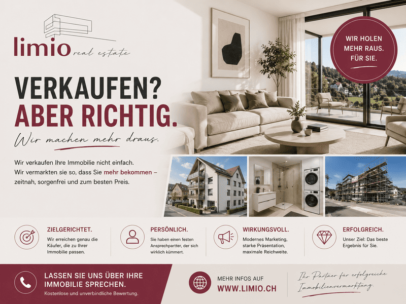 NUR 10MIN VON WEINFELDEN: NEUBAU 6.5 Zimmer DEFH in Amlikon-Bissegg kaufen – Weinfelden