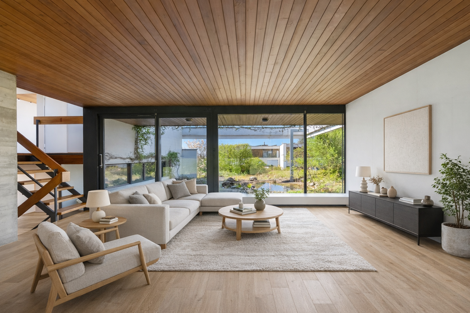 Architektonisches Unikat mit Naturweiher und Entwicklungspotenzial – Kloten