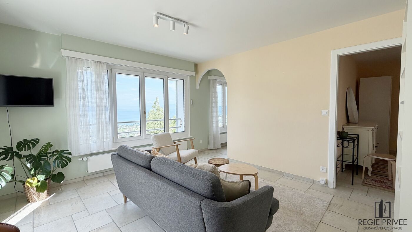 Appartement de 2.5p. meublé avec vue sur le lac – Montreux
