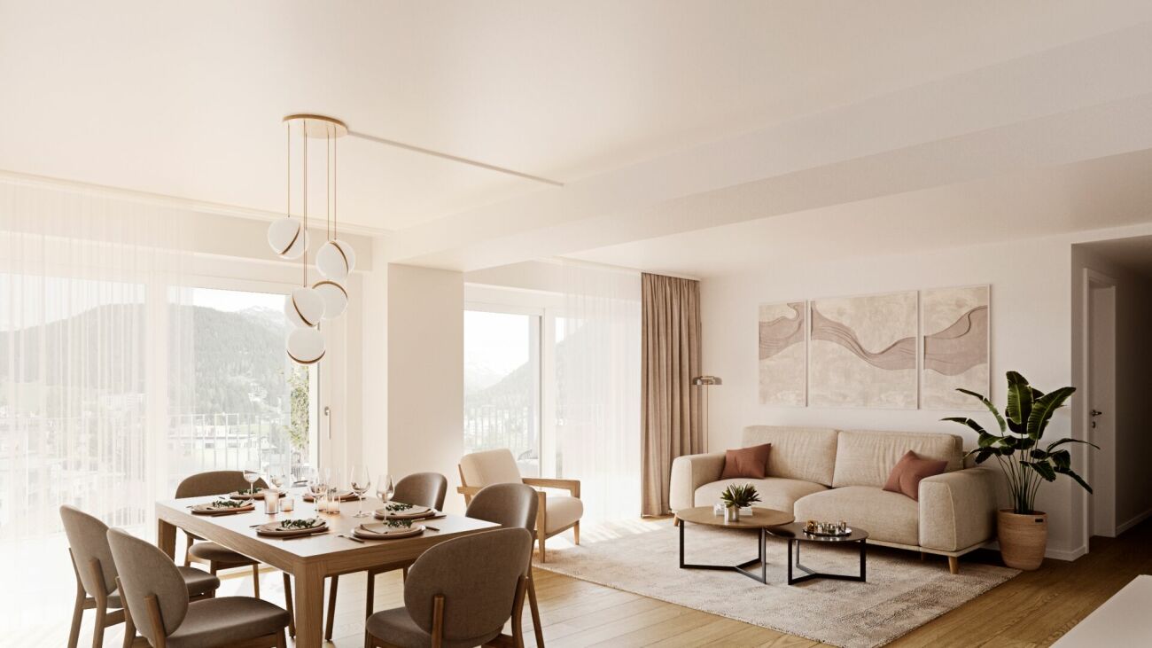 ZWEITWOHNUNG - 4.5-Zimmer-Wohnung Nr. 05 - Residence Promenade 136 – Davos Dorf