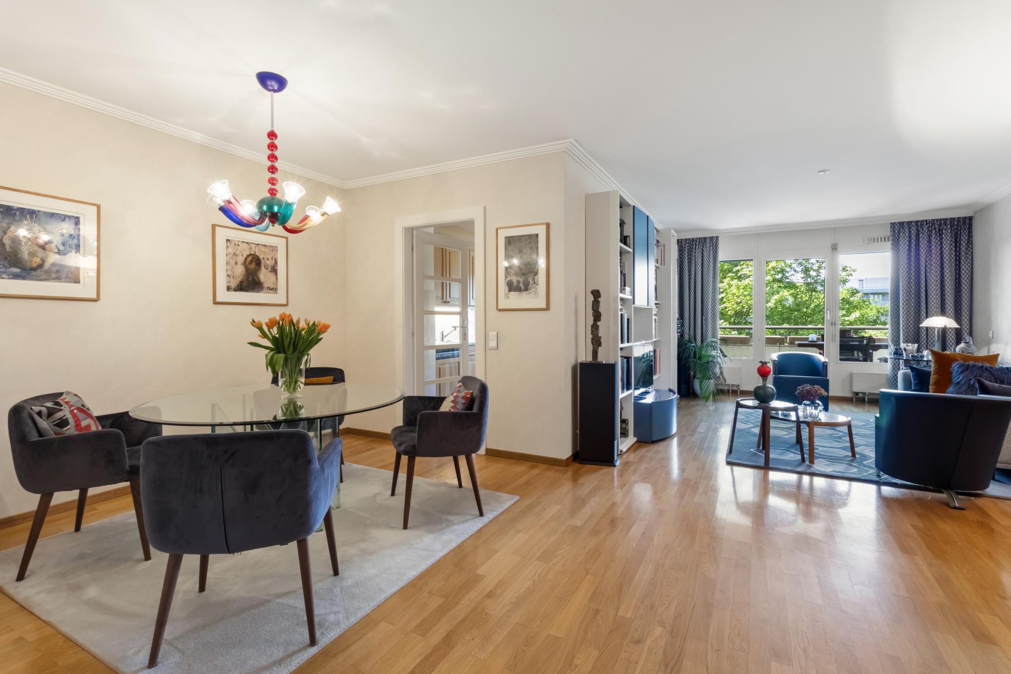 Appartement 4 pièces traversant à Malagnou-Florissant – Genève