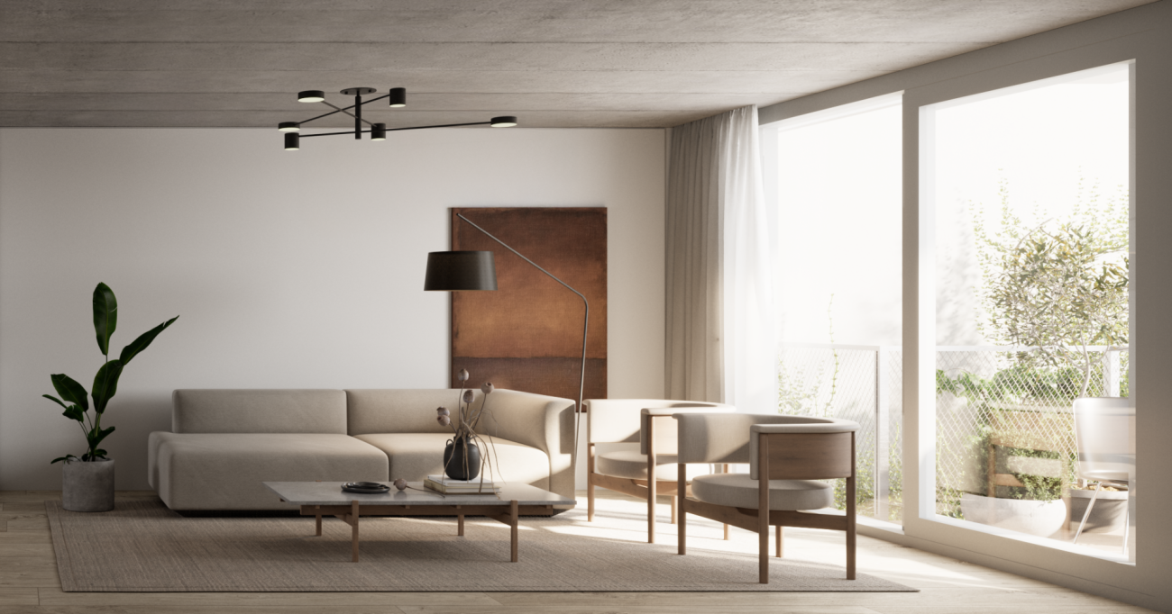 Urban wohnen mit privatem Garten - hochwertiges 2.5 Z' Neubauapartment – Basel