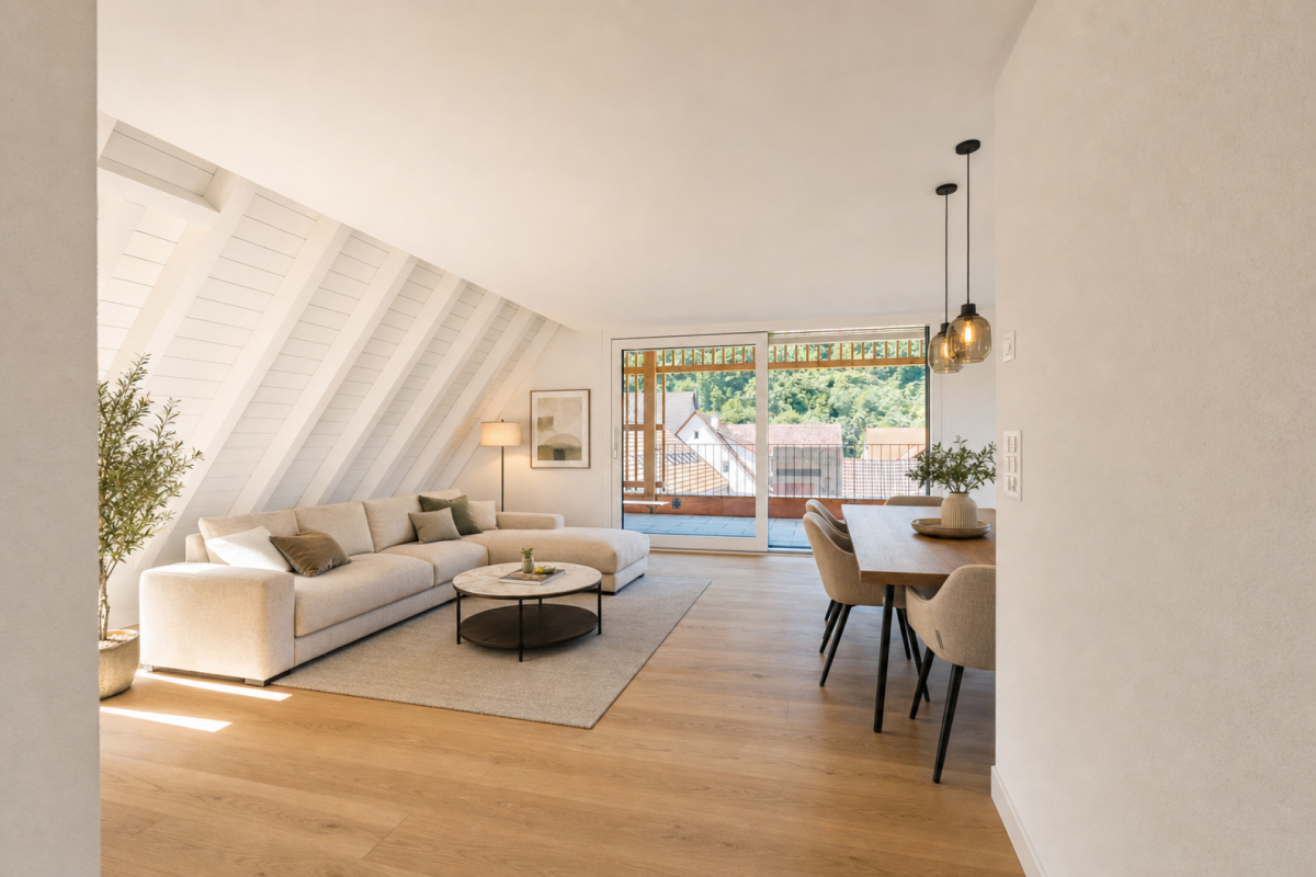 Wohnen im Dorf - Neubau 3.5-Zimmer-Maisonettewohnung – Hölstein