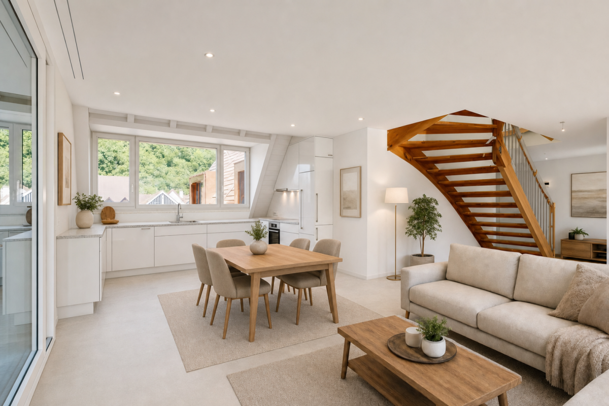 Wohnen im Dorf - Neubau 4.5-Zimmer-Maisonettewohnung – Hölstein