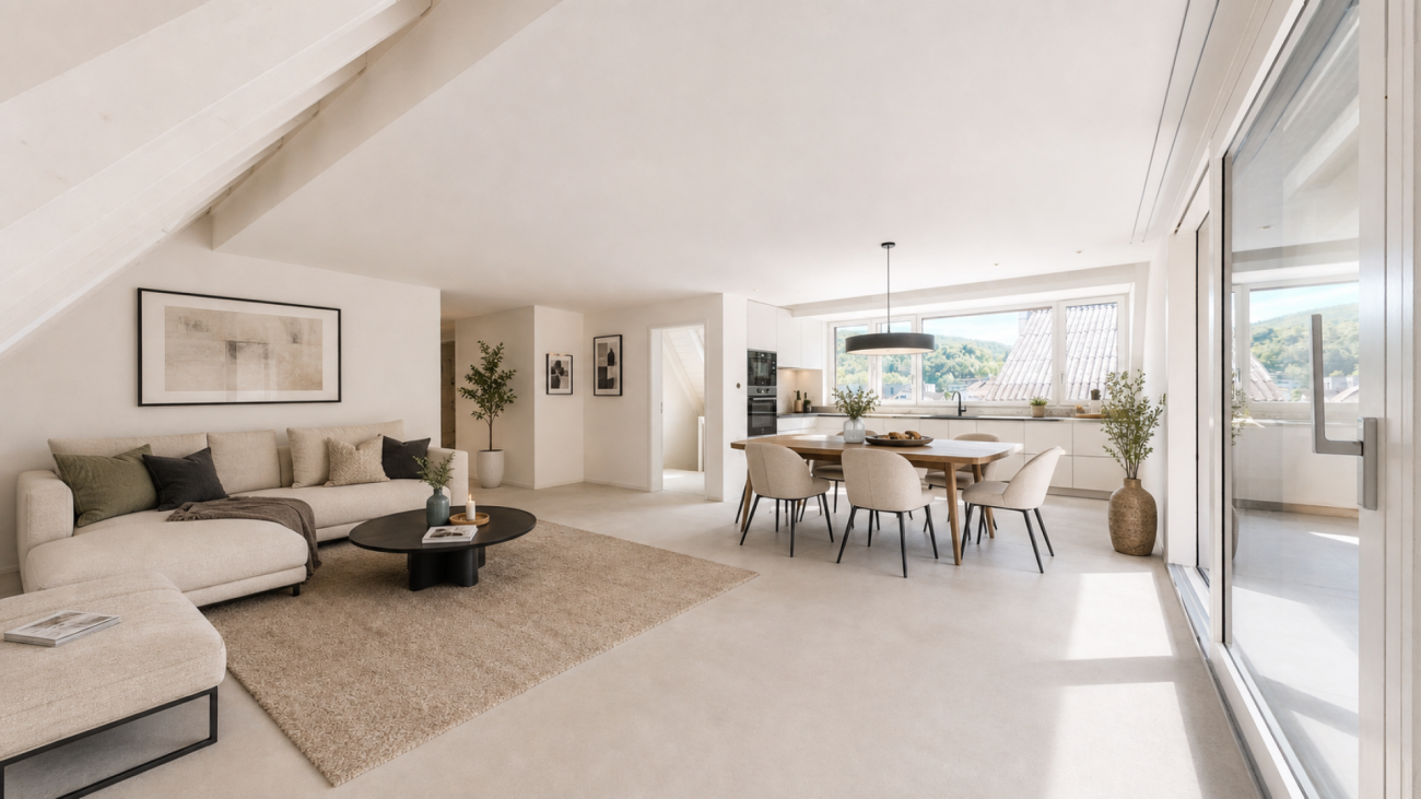 Wohnen im Dorf - Neubau 3.5-Zimmer-Maisonettewohnung – Hölstein