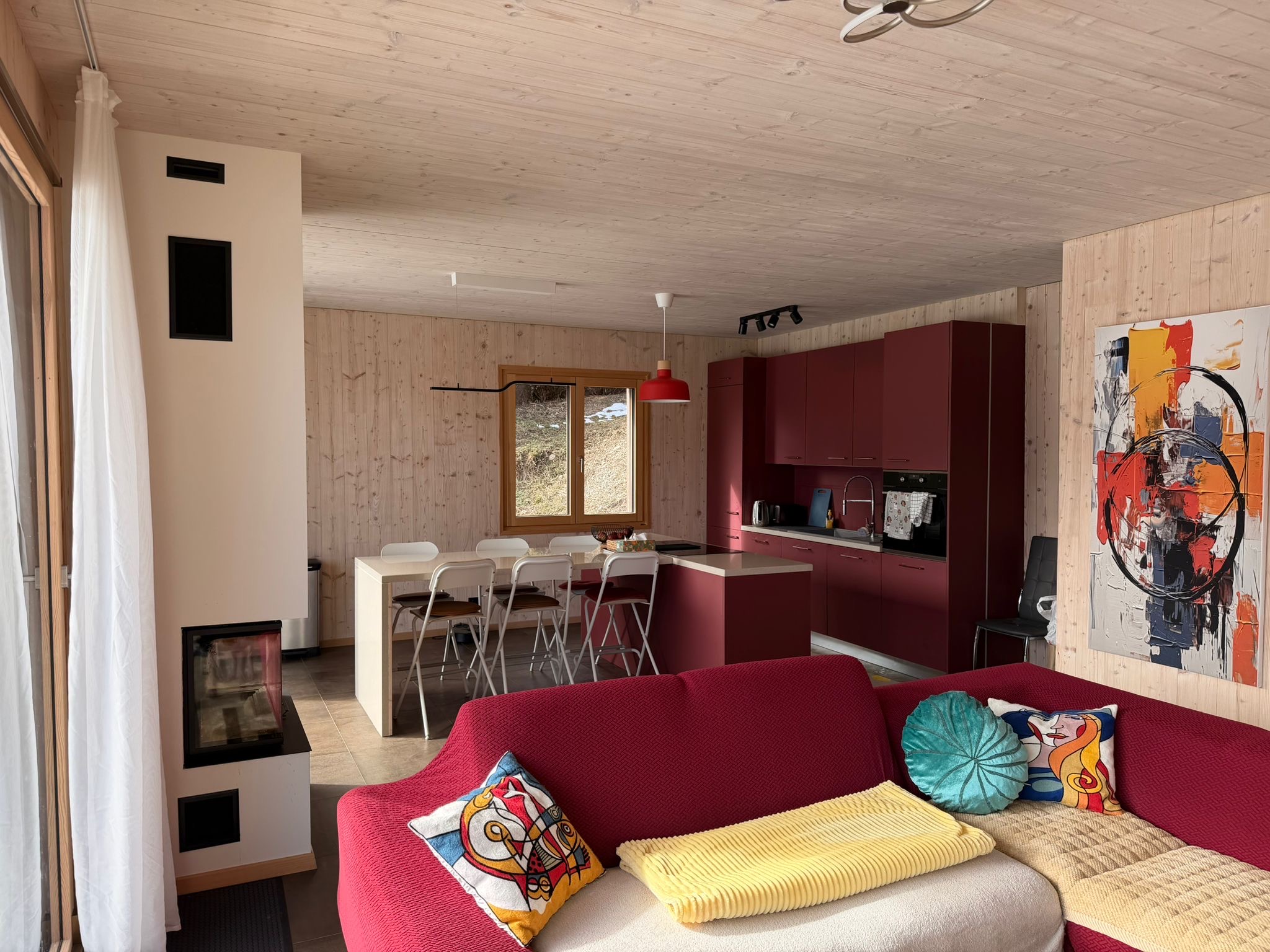 Moderne 5.5 pièces – élégante maison mitoyenne Minergie, au cœur de Lens – Lens
