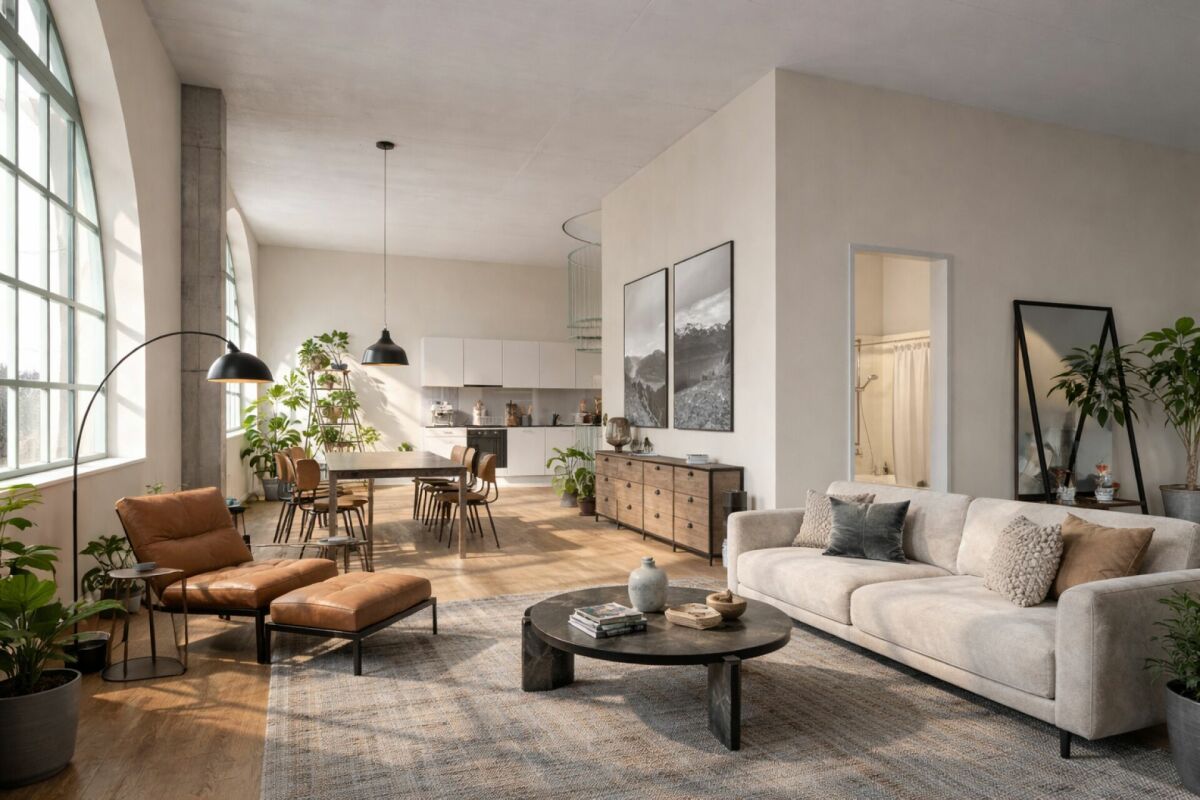 Einzigartige Loftwohnung mit Bogenfenster und Dachterrasse – Aarau