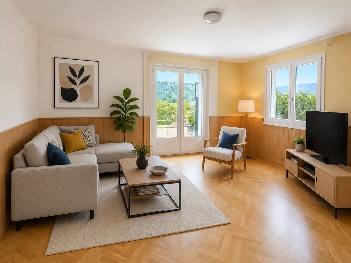 Maison individuelle lumineuse avec vue dégagée et beau potentiel – Sainte-Croix