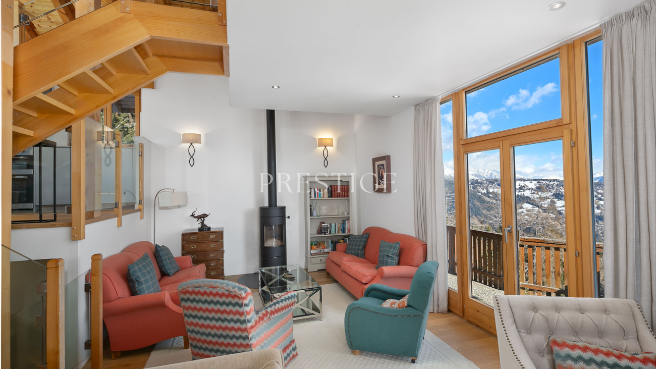 Chalet familial ou pied-à-terre lumineux à Anzère – Anzère