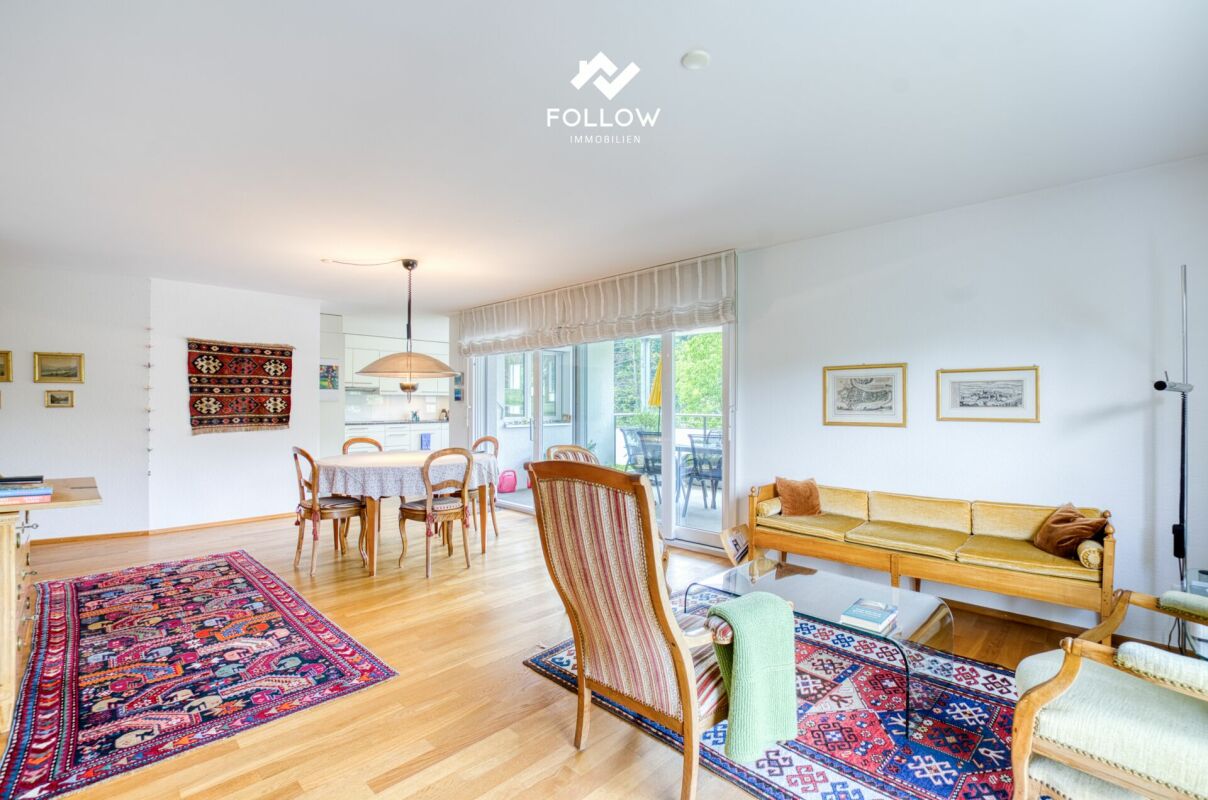 Idylle trifft auf Eleganz: Grosszügige 4.5-Zimmer-Wohnung an schöner Grünlage – Lyss