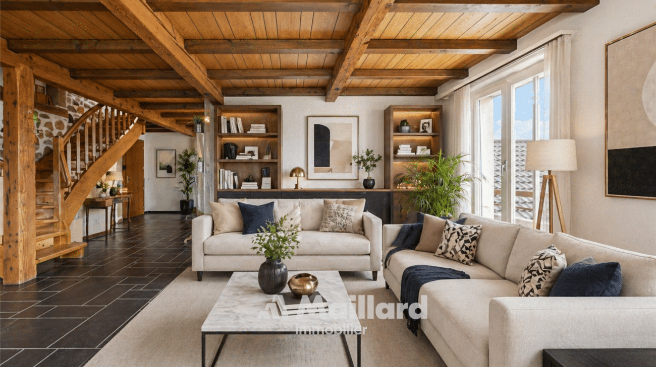 Un appartement familial aux volumes généreux au coeur du Vieux Bourg de Gland – Gland
