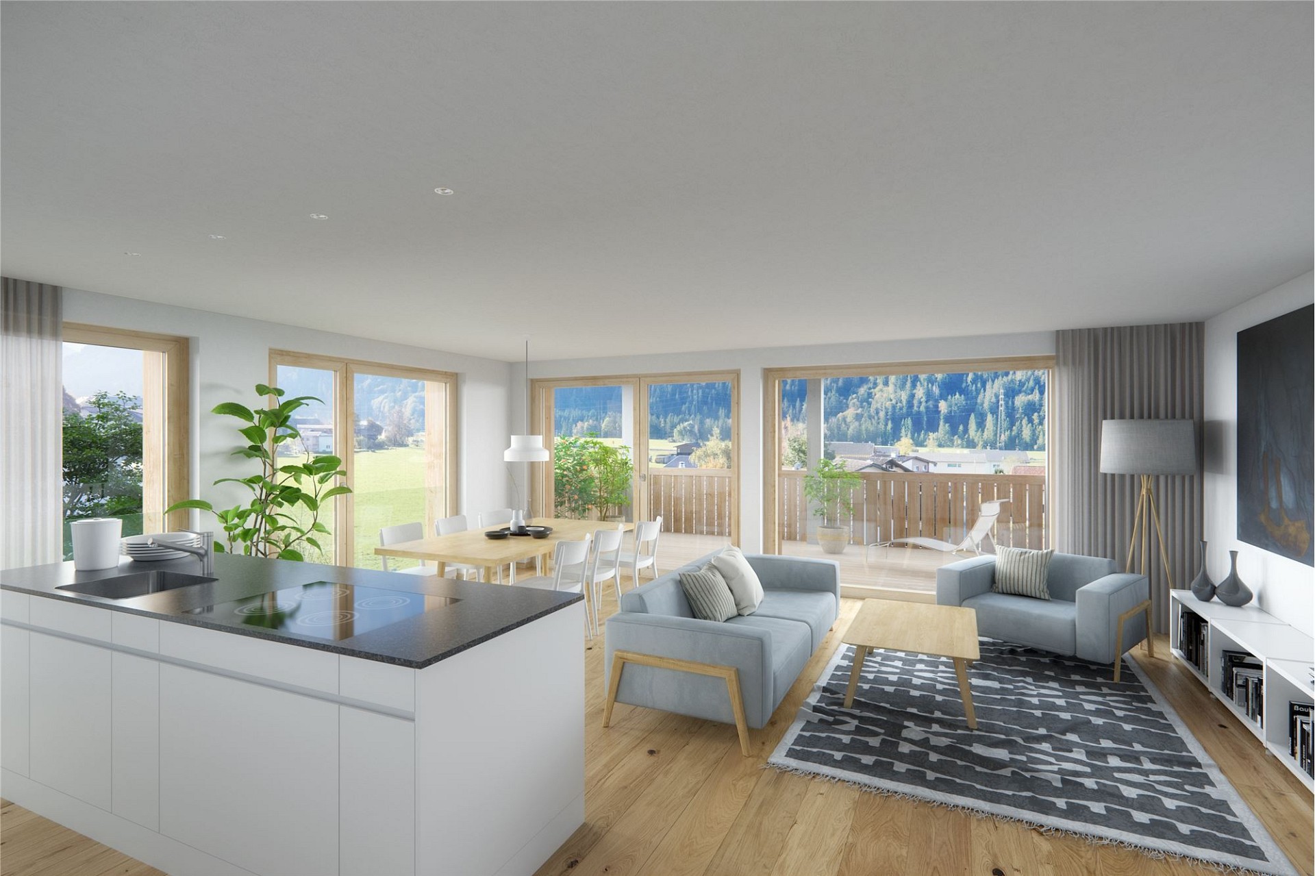 Nachhaltiges Wohnen Garglas.ch - 31⁄2-Zimmer-Wohnung F6 mit Anteil an Solarkraft – Schiers
