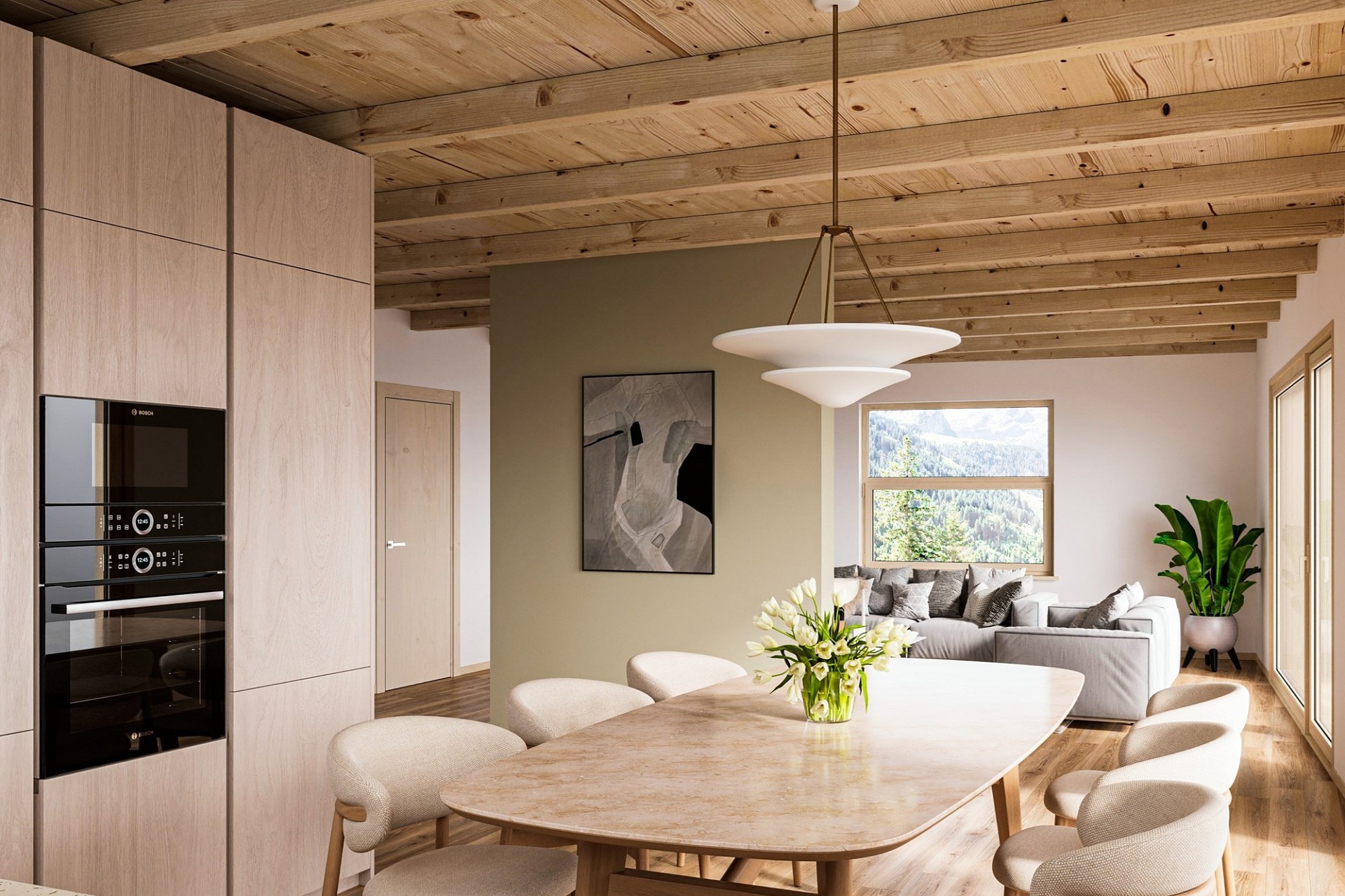 Grosszügige Maisonette mit Gartenflair – ruhig und zentral (UG-EG) – Zermatt