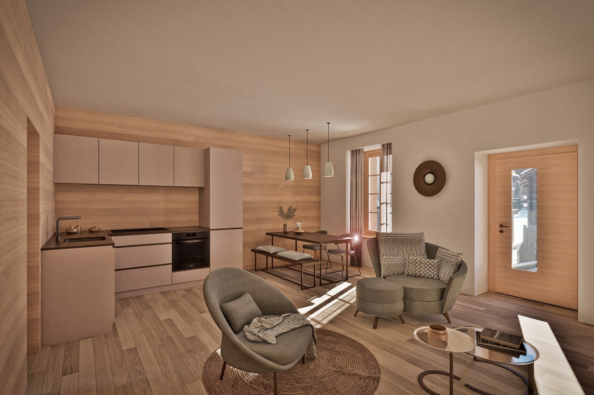 Brandneue Erdgeschosswohnung - Hauptwohnung in der alten Post – Saas-Fee